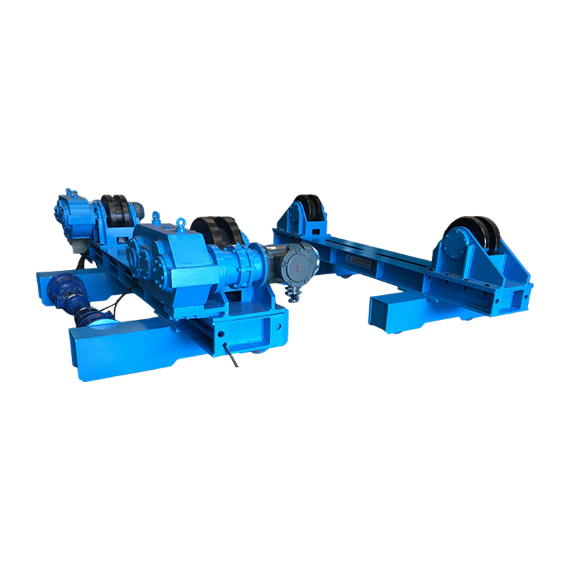 Rotador de soldadura ajustable de 40T con movimiento orbital manual y rodillos ranurados adicionales